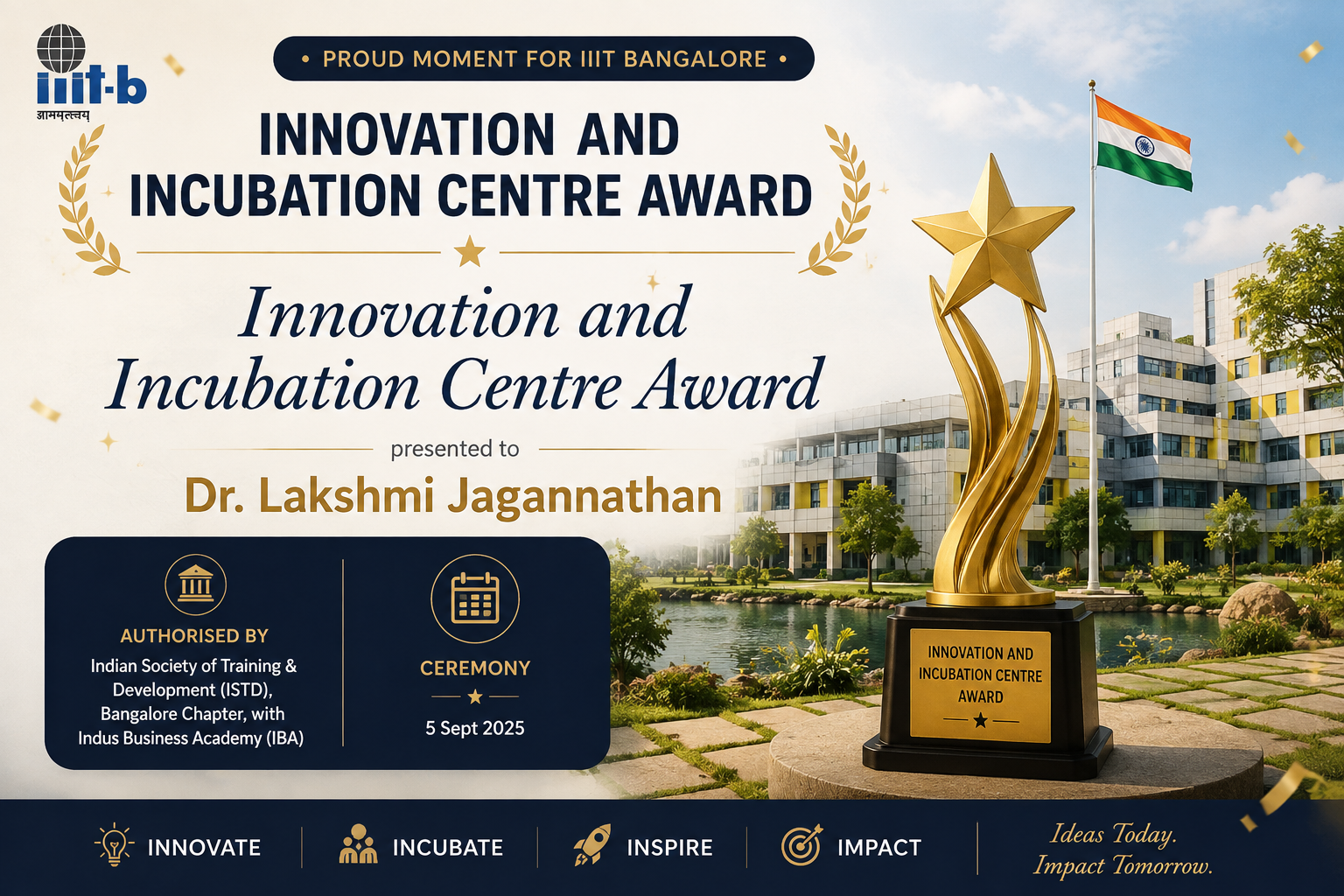 Innovation and Incubation Centre Award